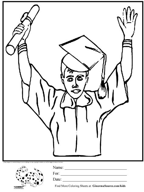 free graduation coloring pages|More.